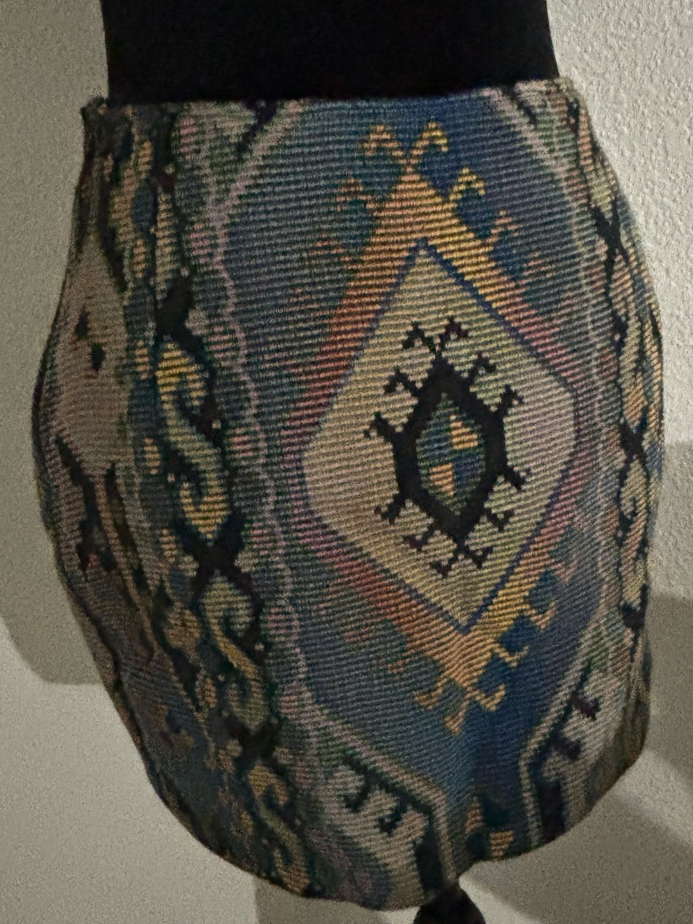 Multicolor Pattern Mini Skirt - Picture 4 of 5